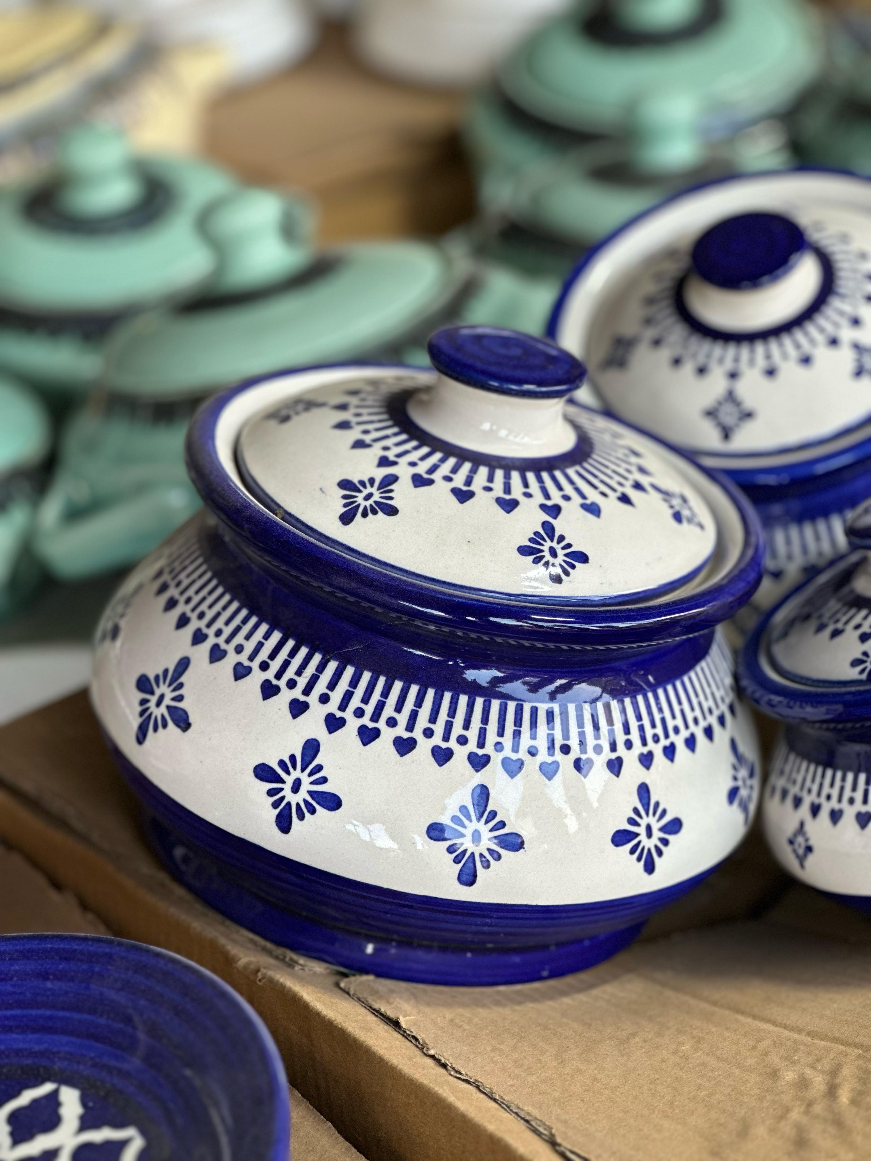 Blue aesthetic dining