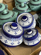 Blue aesthetic dining