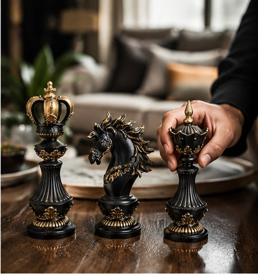 Royal Chess Decor Set of 3