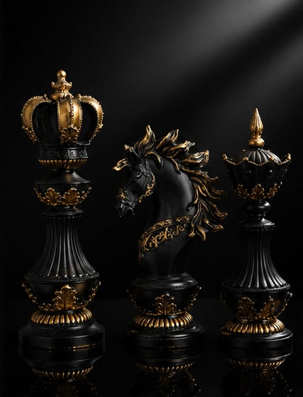 Royal Chess Decor Set of 3