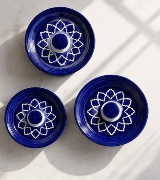 Blue Ceramic Jar Set