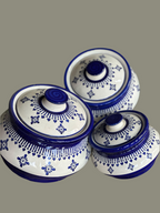 Blue aesthetic dining