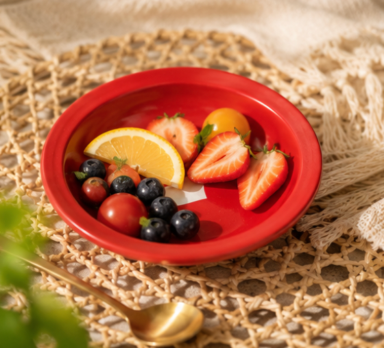Red Little Heart Plate