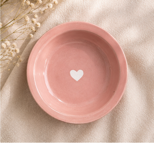 Pink Little Heart Plate